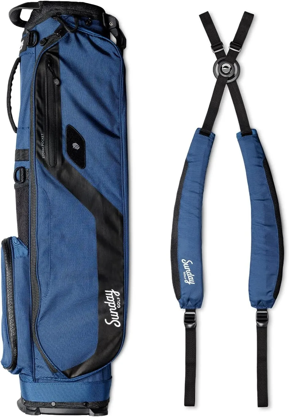 Sunday Golf El Camino Bag - Lightweight Sunday Golf Bag with Strap and Stand – Easy to Carry – Golf Stand Bag for The Driving Range, Par 3 and Standard Courses, 3.9 pounds