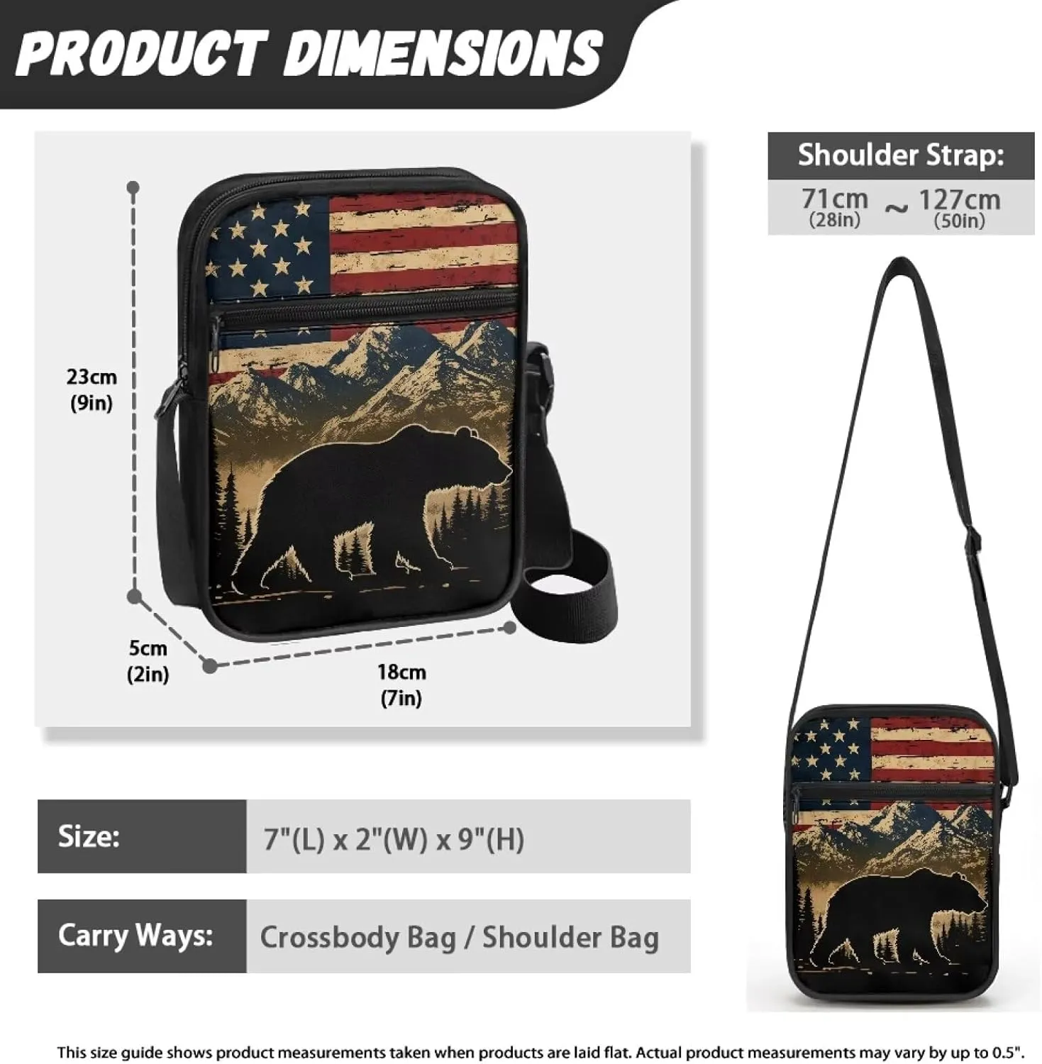 Suobstales Shoulder Bag Crossbody Bag for Women Men Small Messenger Bag Casual Handbag with Adjustable Strap for Work Cycling