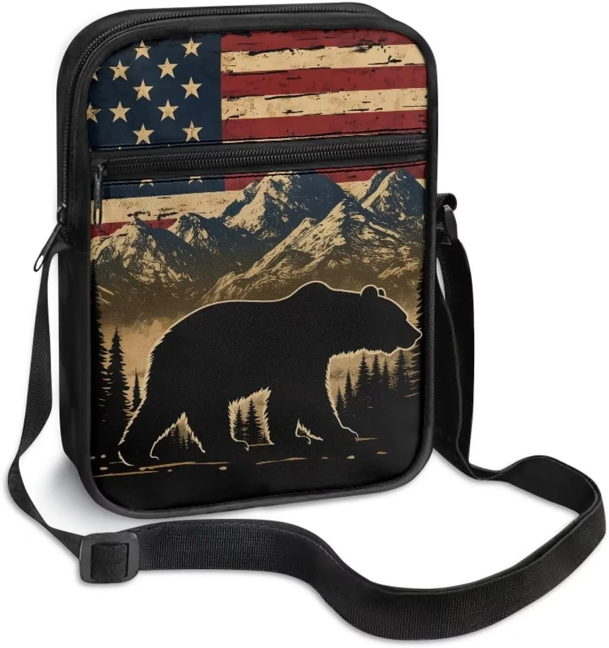 Suobstales Shoulder Bag Crossbody Bag for Women Men Small Messenger Bag Casual Handbag with Adjustable Strap for Work Cycling