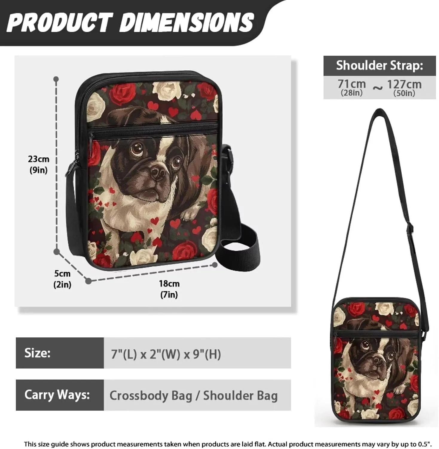Suobstales Shoulder Bag Crossbody Bag for Women Men Small Messenger Bag Casual Handbag with Adjustable Strap for Work Cycling