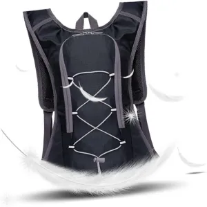 SUPVOX Elegant Men's Running Backpack Large Capacity Water Bottle Bag Cycling Hiking Mountaineering Hydration Pack