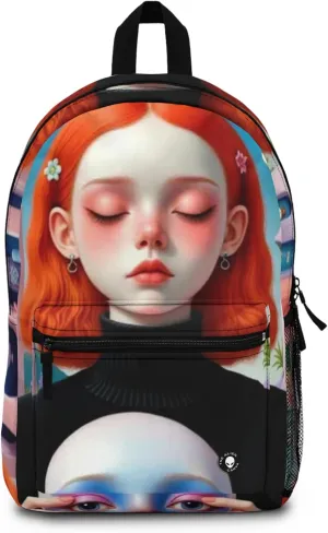 Surreal Revelation: A Dual Perspective in Vibrant Surreality - The Alien Backpack