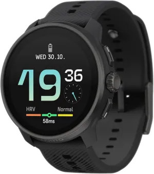 SUUNTO Race S GPS Sports Watch, 1.32" AMOLED Touchscreen w/Crown, 13 Days Battery Life, Training & Sleep Health Tracking, Dual-GNSS, 32GB Global Offline Maps, Lightweight for Running, All Black