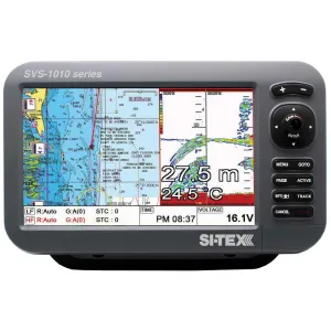 SVS-1010CF 10" Chartplotter/Sounder Combo w/Internal GPS Antenna & Navionics  Card