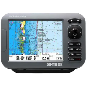 SVS-880CE 8" Chartplotter w/External GPS Antenna & Navionics  Card
