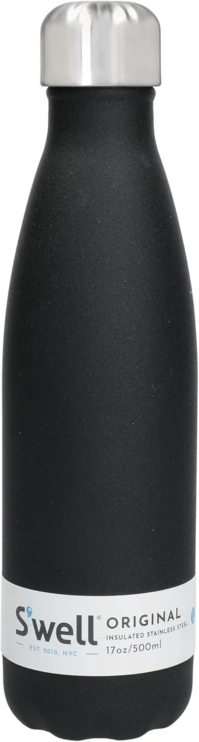 S'Well Insulated Bottle, Onyx, 17 OZ