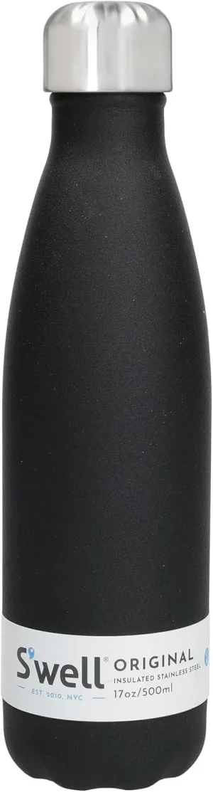 S'Well Insulated Bottle, Onyx, 17 OZ