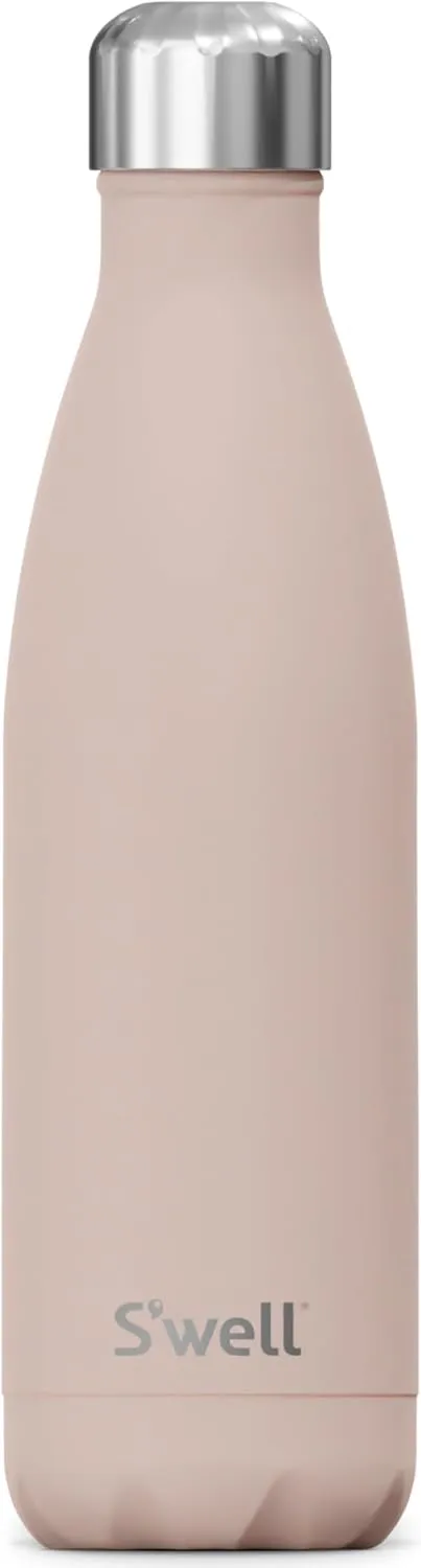 S'well Stainless Steel Water Bottle 17 Fl ounces Himalayan Salt Triple-Layered Vacuum-Insulated Containers Keeps Drinks Cold for 36 Hours and Hot for 18 BPA-Free Perfect for On the Go