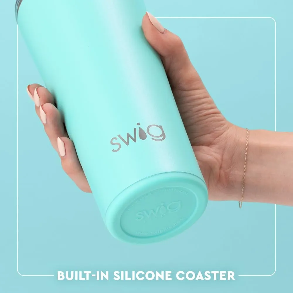 Swig Life 22oz Insulated Tumbler, Travel Coffee Tumbler with Lid, Cup Holder Friendly Travel Coffee Mug, Stainless Steel Thermos (Cloud Nine)
