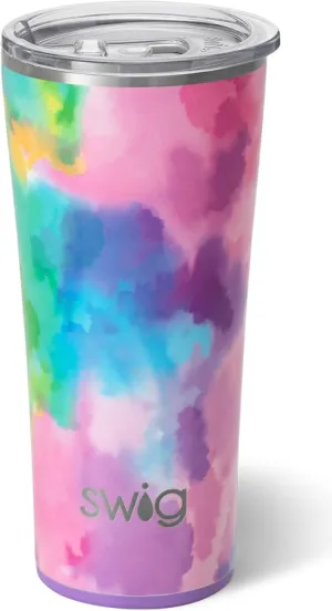 Swig Life 22oz Insulated Tumbler, Travel Coffee Tumbler with Lid, Cup Holder Friendly Travel Coffee Mug, Stainless Steel Thermos (Cloud Nine)