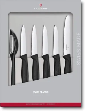 Swiss Classic Paring Knife Set, 6-Piece