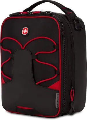 SwissGear Insulated Lunch Bag, Black/Red, One Size