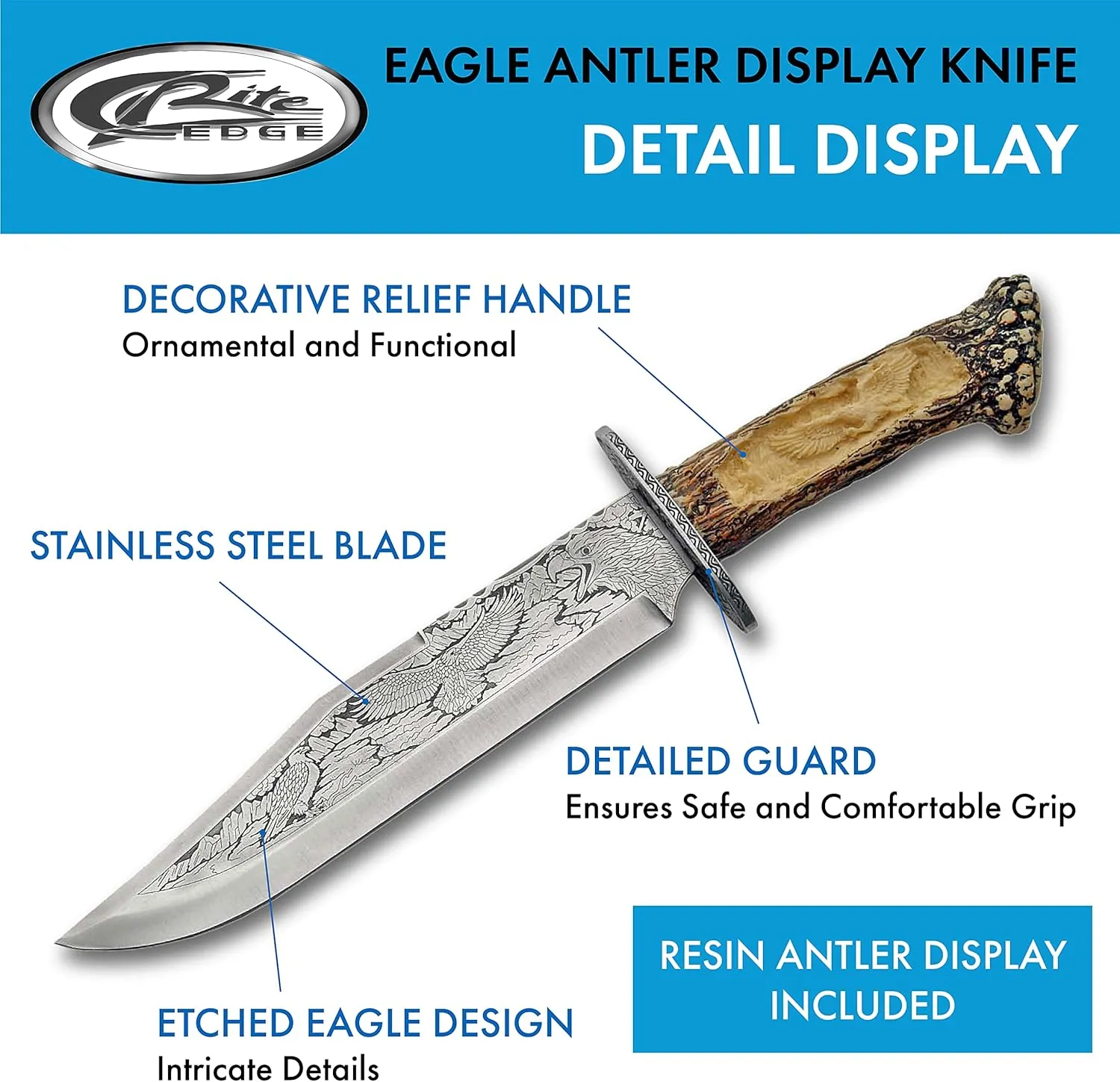 SZCO Supplies Antler Display Knife