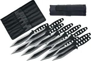 Szco Supplies Black Streak Throwing Knives Set