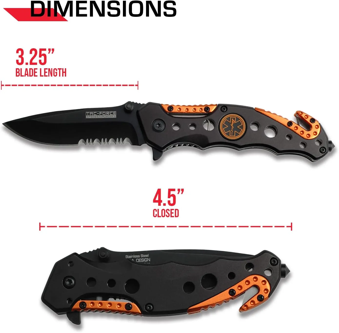 Tac Force Tactical Assisted Opening Folding Knife - TF-723PC