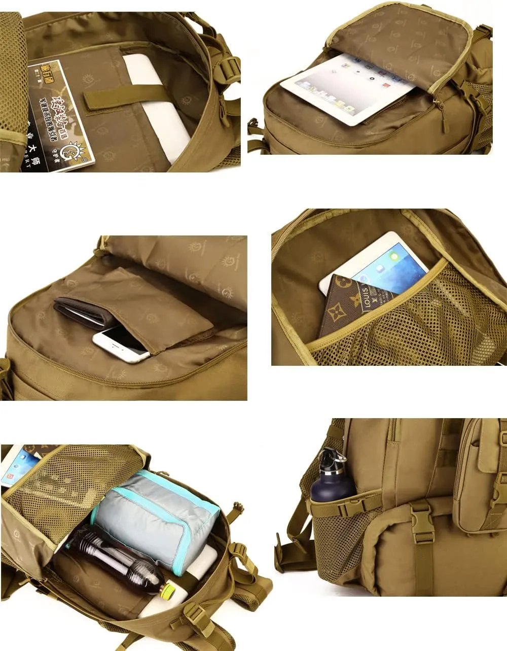 Tactical Backpack 40L Assault Rucksack Molle Military Daypack