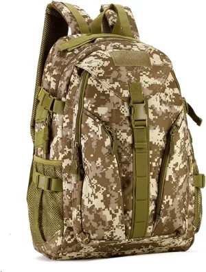 Tactical Backpack, Assault Pack, Military Tactical Army Backpack, Streamlined Backpack, Leisure, Outdoor, Travel, Cycling (Color : Desert Digital, Size : 40L)