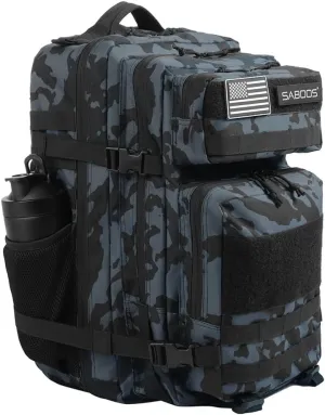 Tactical Backpacks 25L Military Backpack for Men Gym Backpack Hiking Travel Rucksack Day Pack Black Gray Camo
