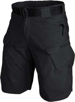 Tactical Cargo Short Men Workout Urban Casual Shorts Outdoor Hiking Fishing Muti-Pocket Short (No Belt)