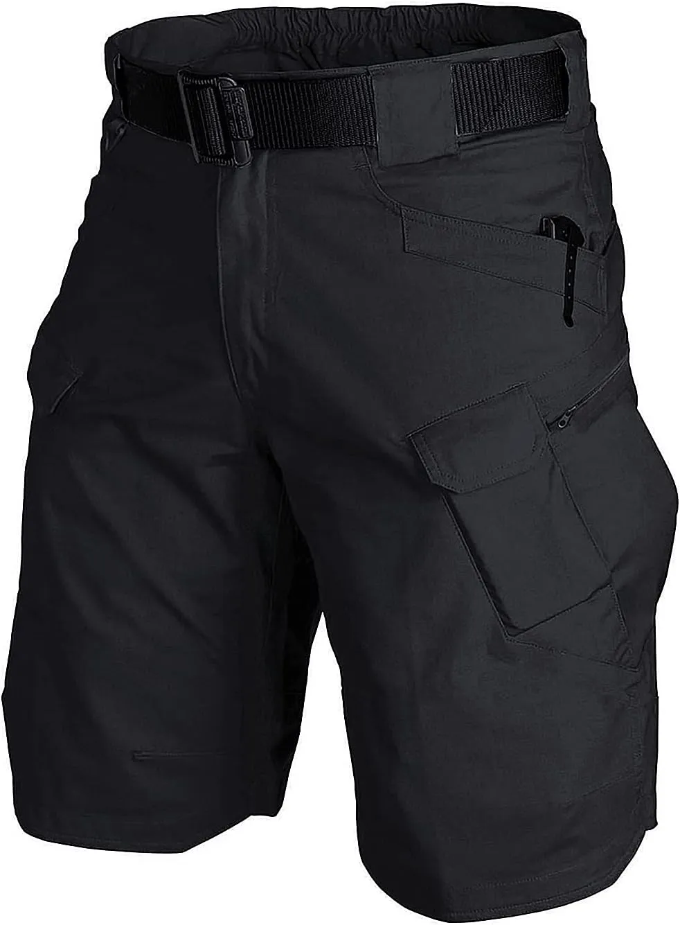Tactical Cargo Short Men Workout Urban Casual Shorts Outdoor Hiking Fishing Muti-Pocket Short (No Belt)