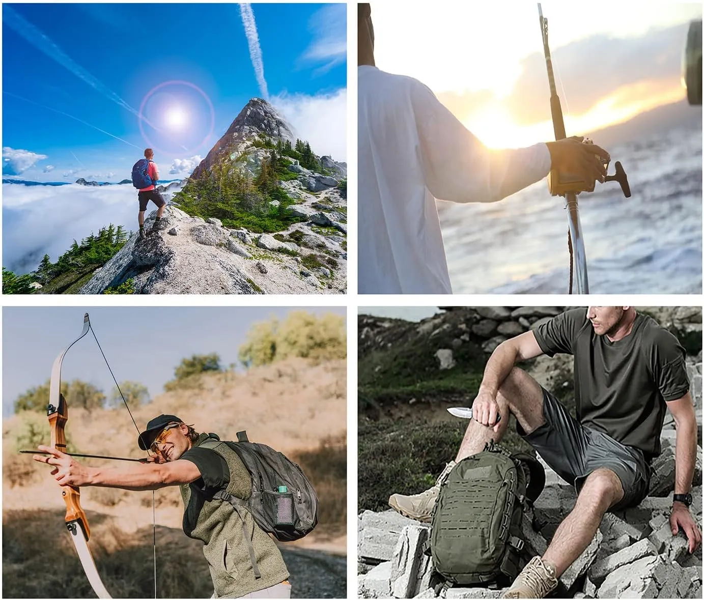 Tactical Cargo Short Men Workout Urban Casual Shorts Outdoor Hiking Fishing Muti-Pocket Short (No Belt)