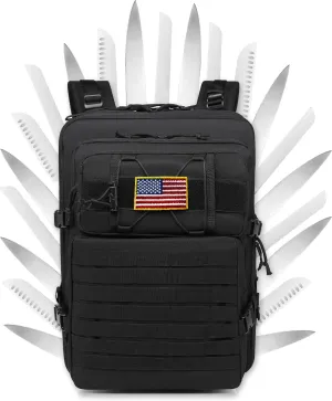 Tactical Chef Knife Backpack Professional Knife Carrying Bag Travel Organizer Case with 30  Pockets for Culinary Tools