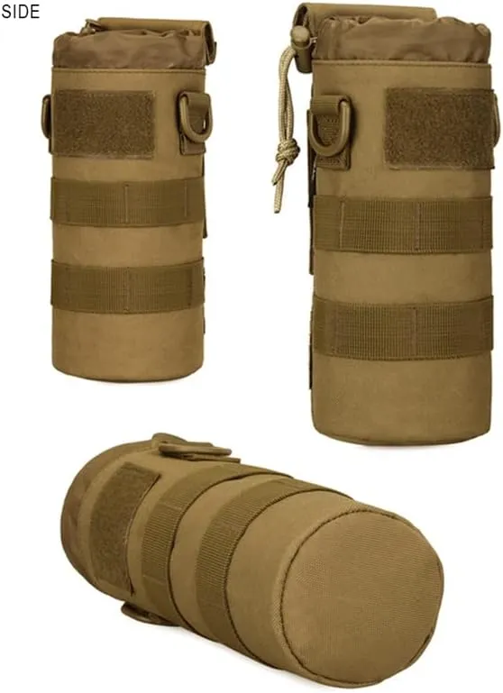 Tactical E.dc Water Bottle Bag Pouch Molle Upgraded Travel Holder Sport Bag Outdoor Hydration Bags for Camping Hiking Fishing