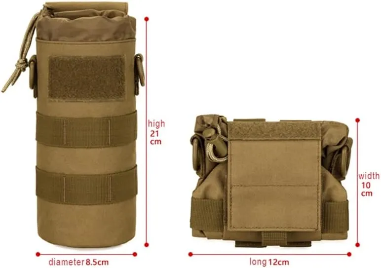 Tactical E.dc Water Bottle Bag Pouch Molle Upgraded Travel Holder Sport Bag Outdoor Hydration Bags for Camping Hiking Fishing