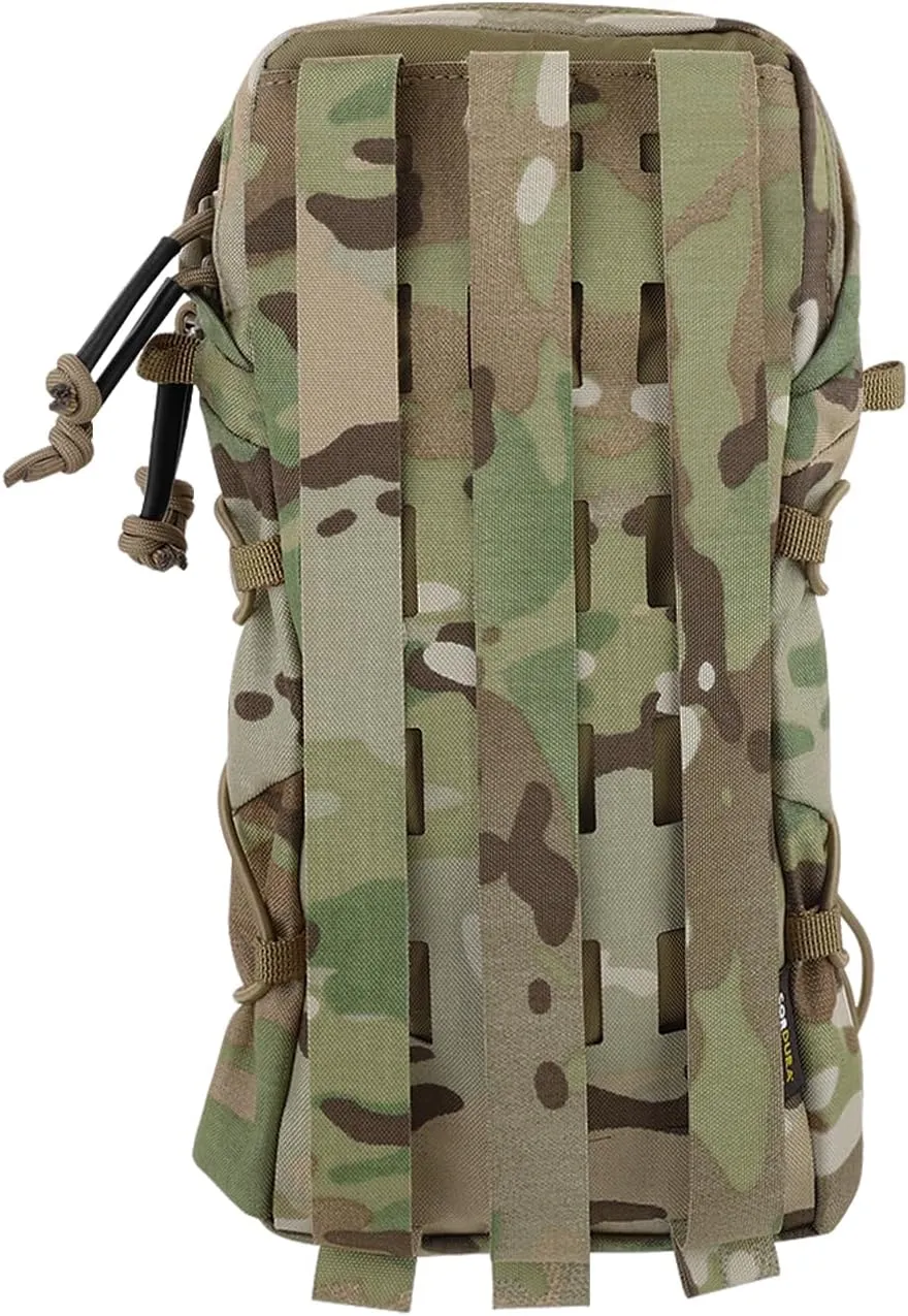 Tactical General Purpose Pocket 12x5 GP Pouch 1.5L Hydration Bag Carrier Backpack Organizer MOLLE   Belt