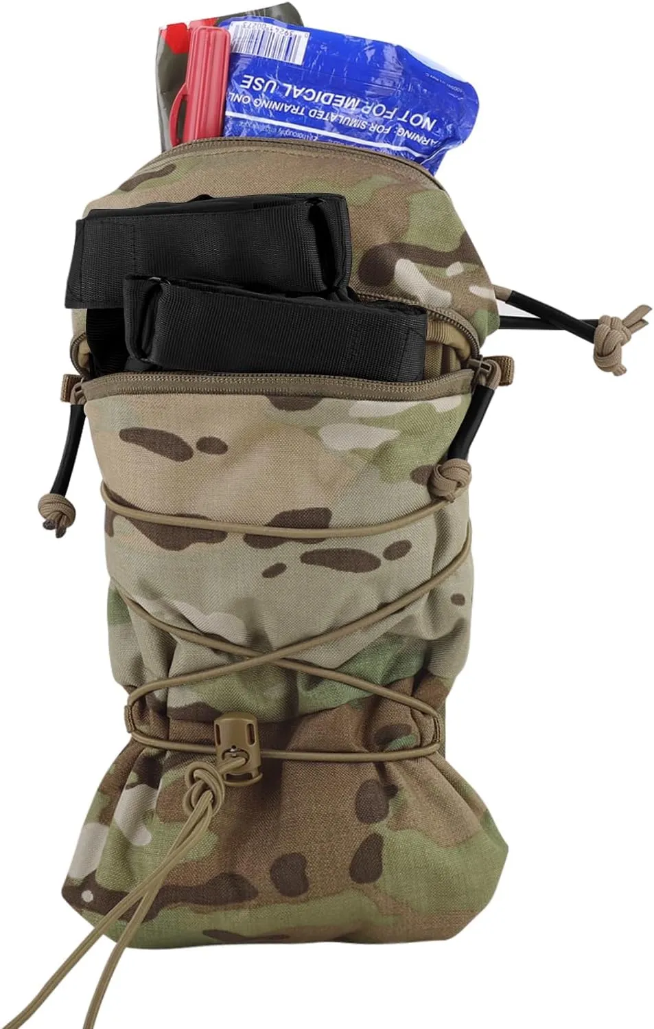 Tactical General Purpose Pocket 12x5 GP Pouch 1.5L Hydration Bag Carrier Backpack Organizer MOLLE   Belt
