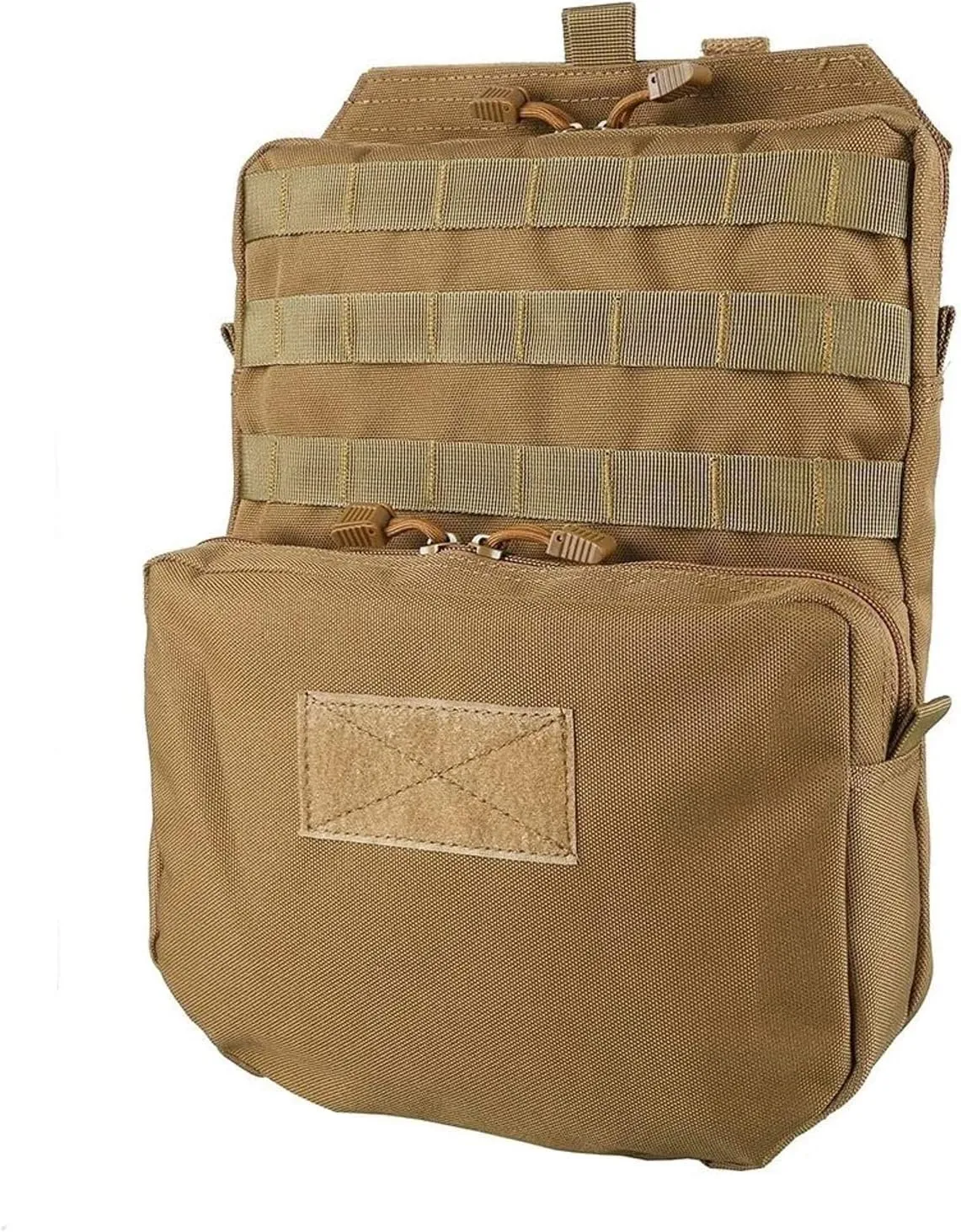 Tactical Molle Hydration Pack Mobility Hydration Carrier Military Hydration Pouch for Plate Carrier Molle Water Bladder Holder for Hiking,Biking,Climbing (Bladder not Included)