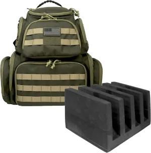 Tactical Shooting Range Backpack for Pistols HandgunsHeavy Duty Quality Gun Carrier Range Bag
