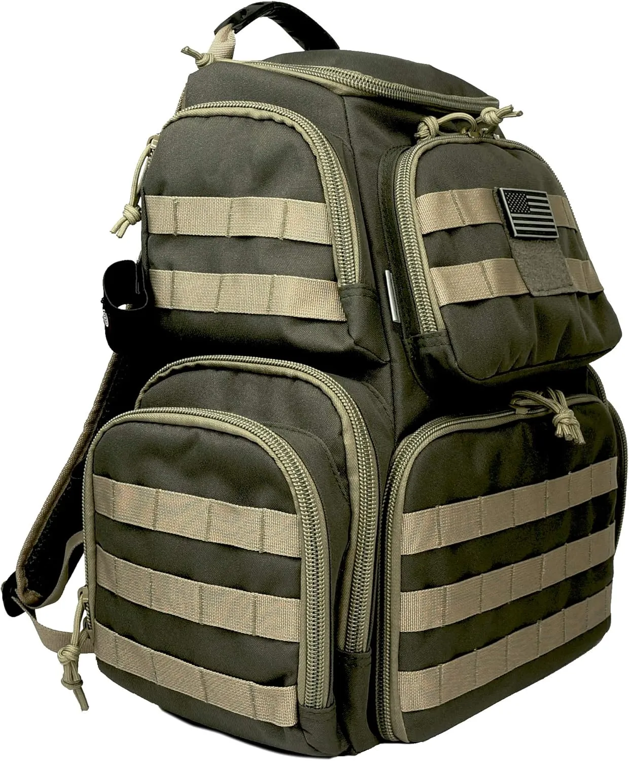 Tactical Shooting Range Backpack for Pistols HandgunsHeavy Duty Quality Gun Carrier Range Bag