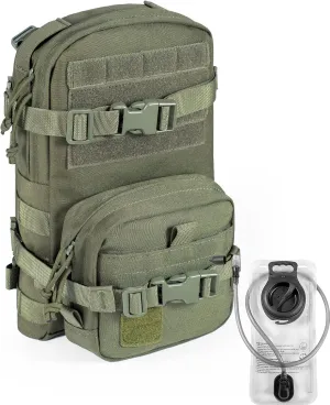 Tactical Small MOLLE Hydration Pack Outdoor Water Bladder Carrier Pack for Vest Backpack