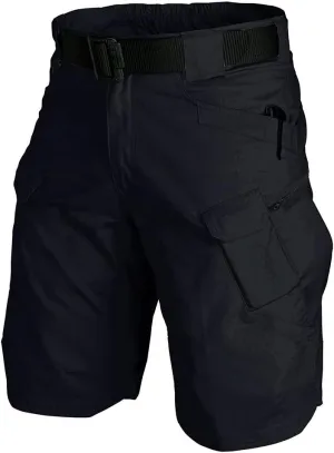 Tactical Work Shorts for Men Outdoor Casual Military Combat Hiking Cargo Shorts with Multi-Pocket (No Belt)