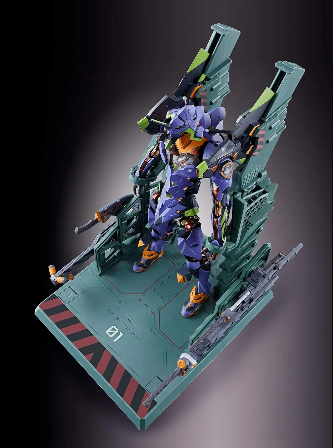 TAMASHII NATIONS Bandai Metal Build Eva-01 Test Type Neon Genesis Evangelion Action Figure