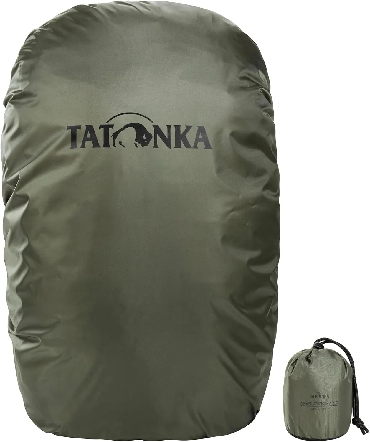 Tatonka Lightweight rain Cover for Backpacks of 20-30 Litre Volume, Stone Grey Olive, l