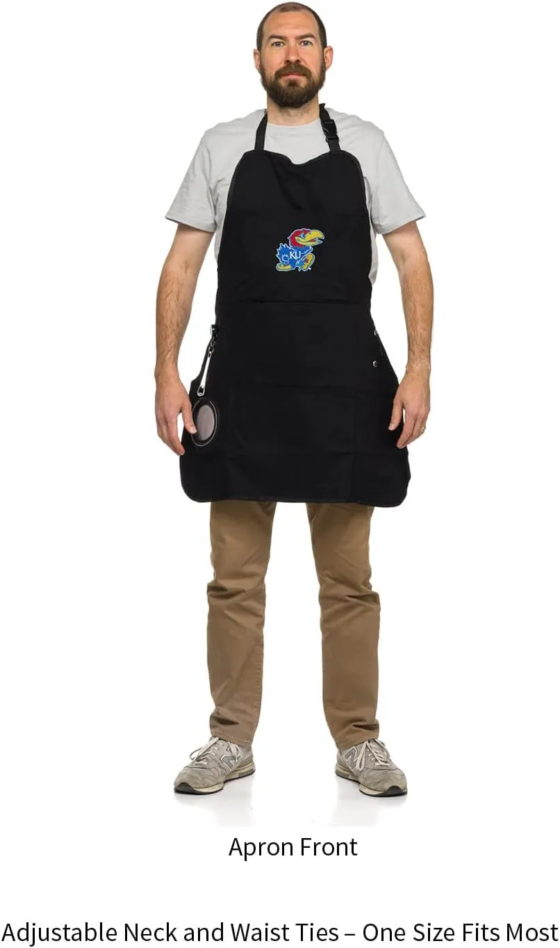 Team Sports America University of Michigan Grilling Apron | Bottle Opener and Insulated Beverage Holder | Adjustable Straps