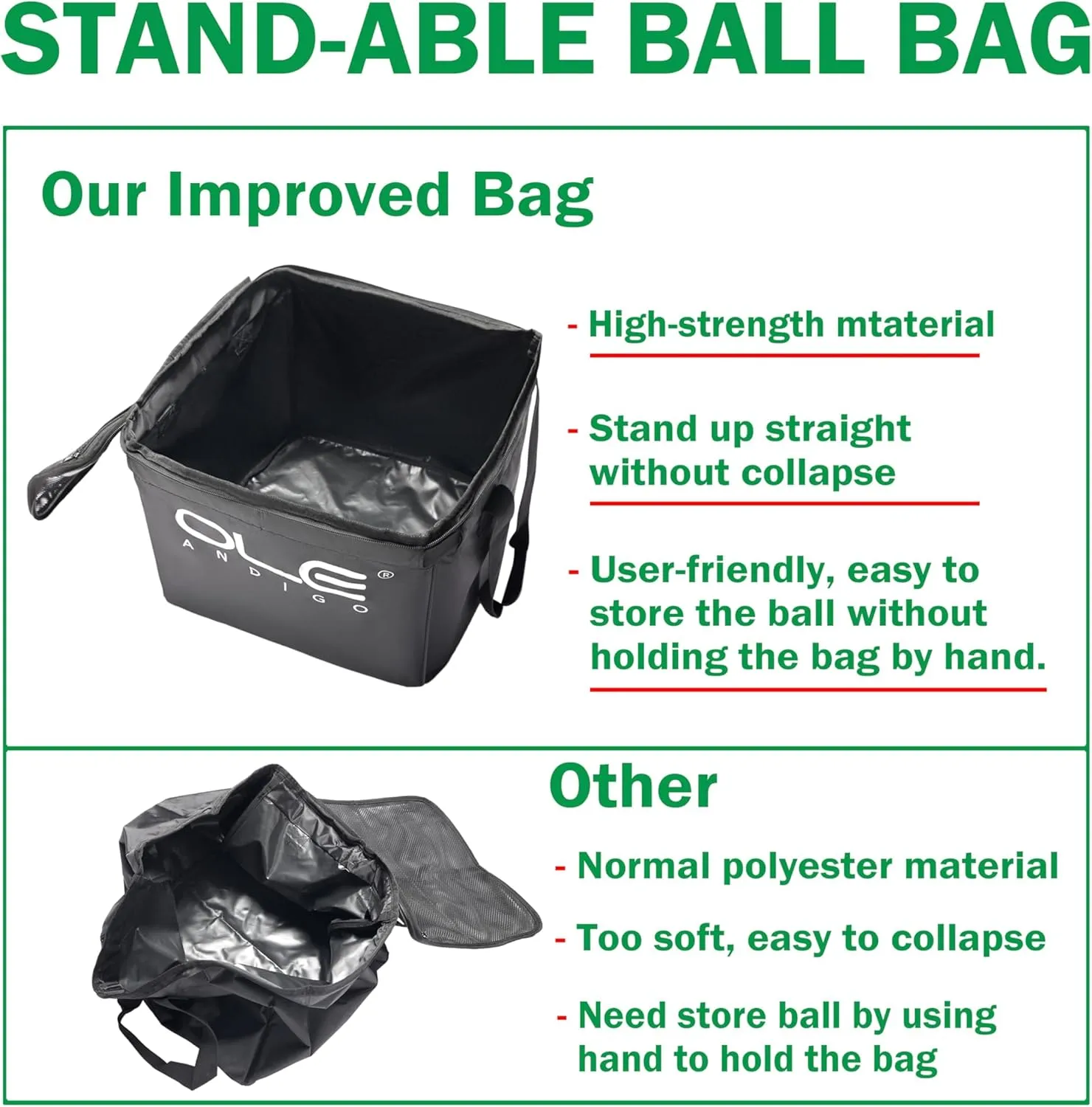 Tennis Balls Hopper Tennis Ball Basket with Side Pockets Lightweight Tennis Ball Cart Holds 160 Balls, Portable Sports Teaching Cart with Wheels for Tennis Player