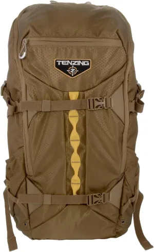 TENZING 2100 Whitetail Day Pack, Buckskin Tan Hydration Bladder Compatible Durable Camo Backpack with 4 Compartments & 15 Organizational Pockets for Hunting Gear and Equipment