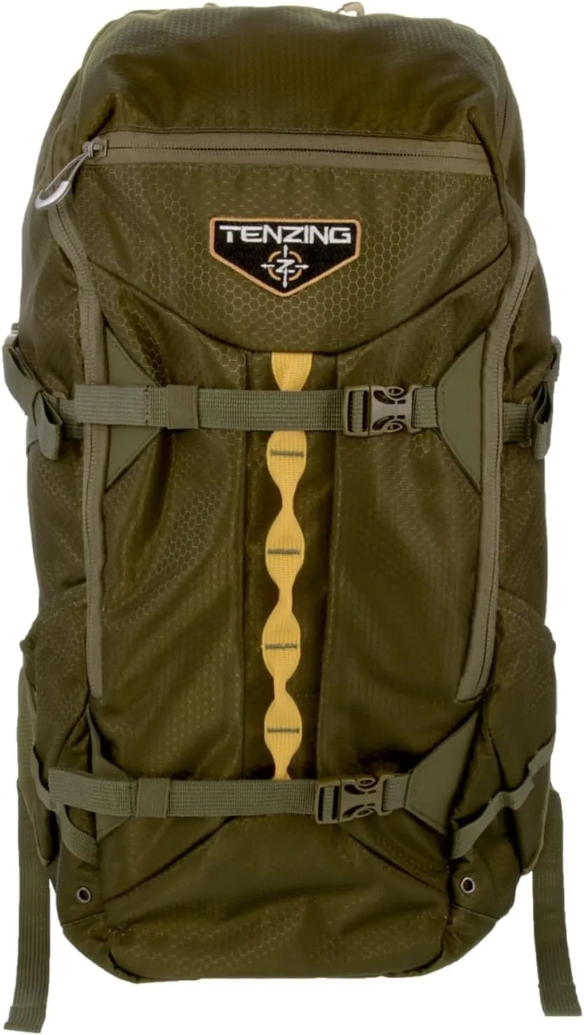 TENZING 2100 Whitetail Day Pack, Olive Green Hydration Bladder Compatible Durable Camo Backpack with 4 Compartments & 15 Organizational Pockets for Hunting Gear and Equipment