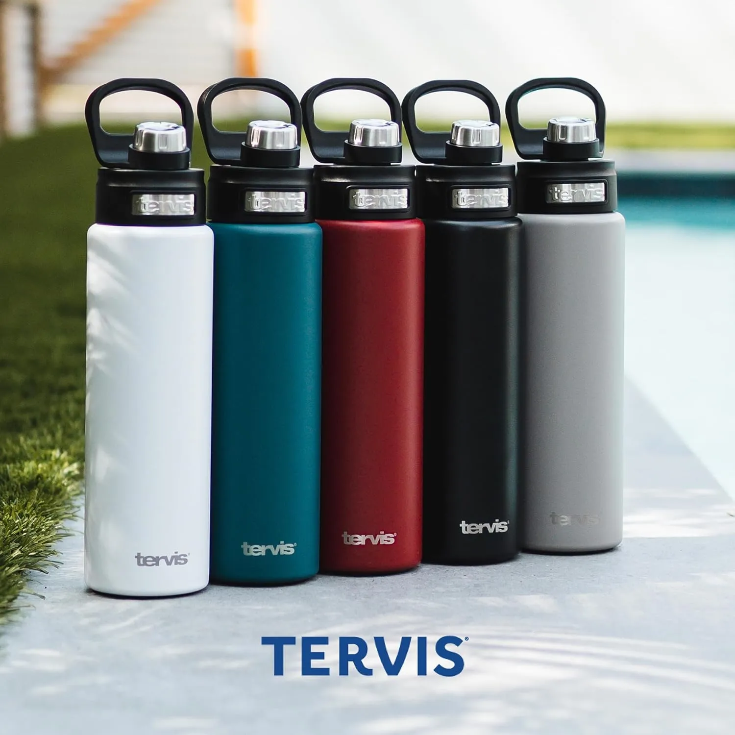 Tervis Air Force Logo Engraved on Onyx Shadow Insulated Tumbler 24oz Wide Mouth Bottle Stainless Steel
