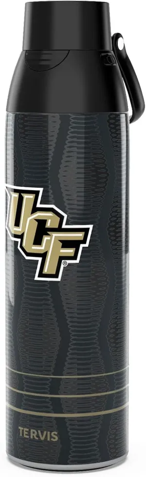 Tervis Venture Water Bottle UCF Knights - Full Speed Triple Walled Insulated Tumbler Travel Cup Keeps Drinks Cold & Hot, 26oz, Stainless Steel