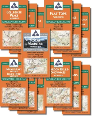 The Colorado Wilderness Map Series, Volume 1   Rocky Mountain National Park