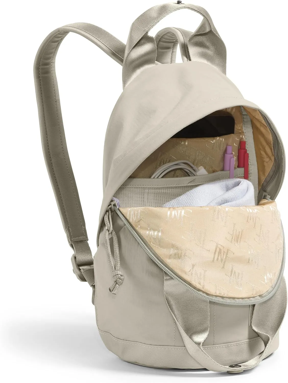 THE NORTH FACE Women's Never Stop Mini Backpack, Clay Grey, One Size