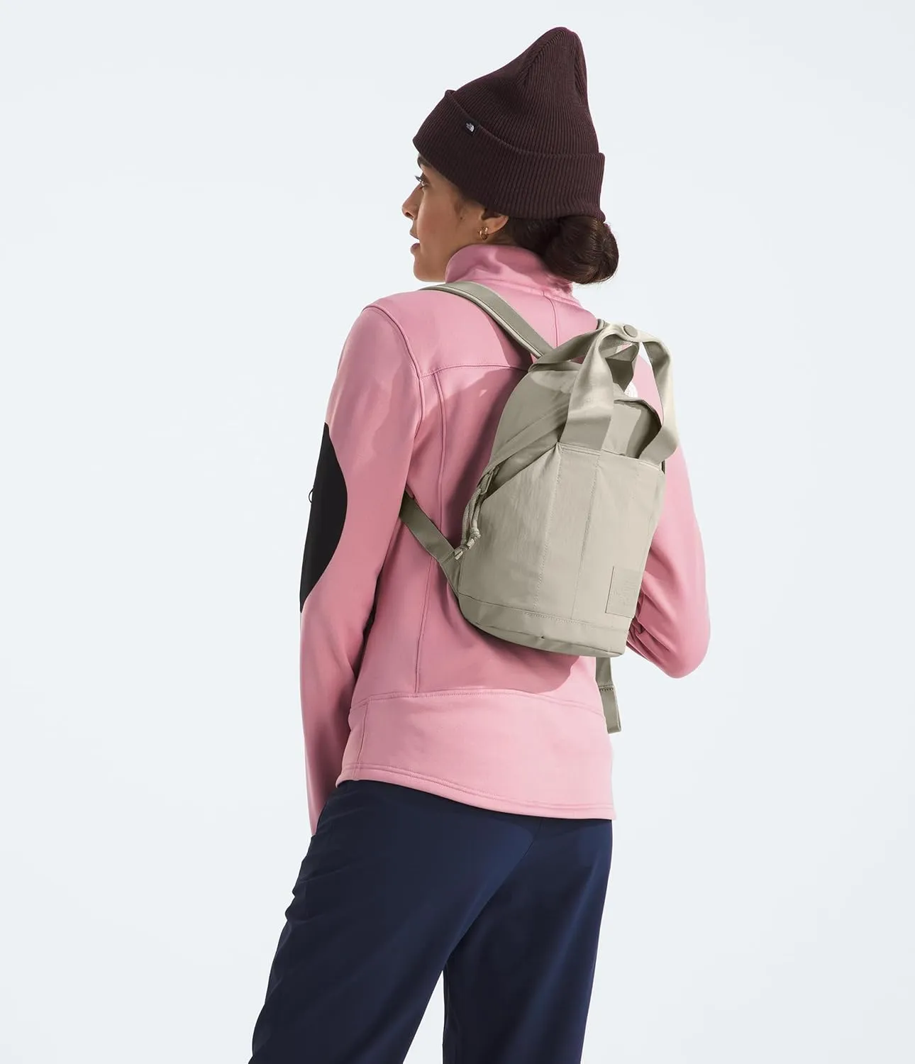 THE NORTH FACE Women's Never Stop Mini Backpack, Clay Grey, One Size