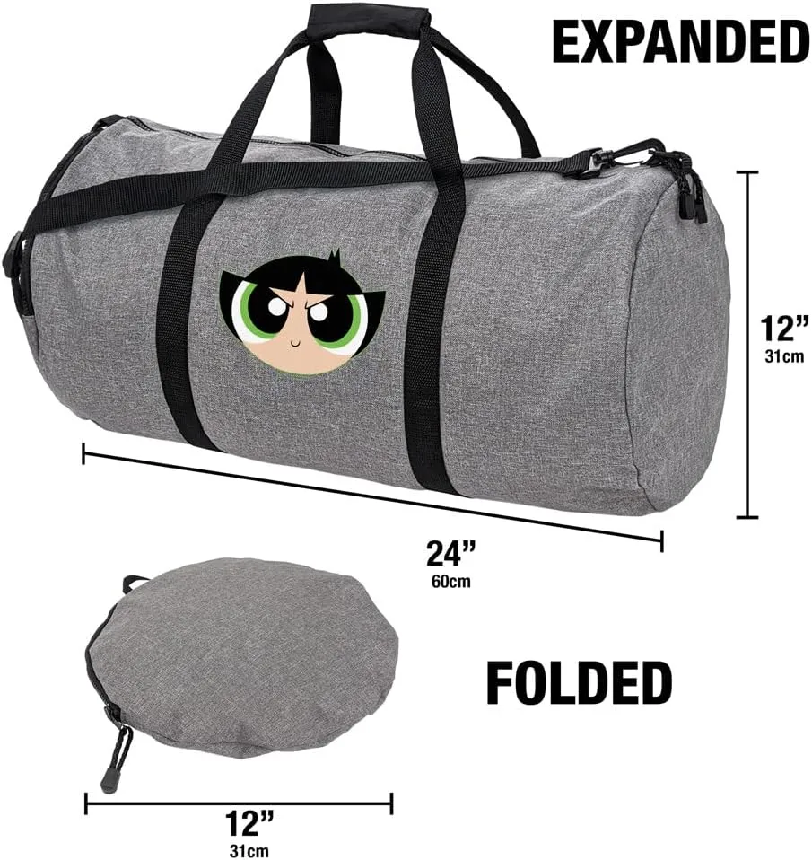 The Powerpuff Girls Buttercup Head Lightweight Duffel Bag for Sports and Gym Packable for Travel