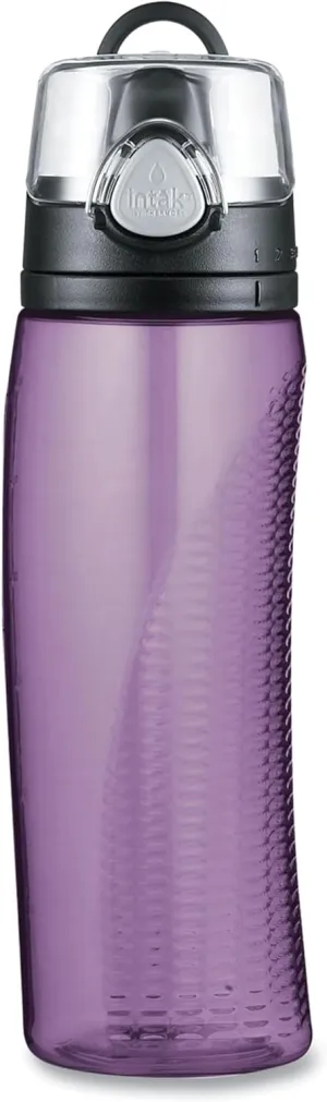 Thermos 10969 Hydration Water Bottle with Meter, Purple, 710 ml