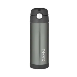Thermos Funtainer 470ml Insulated Vacuum Bottle - Charcoal