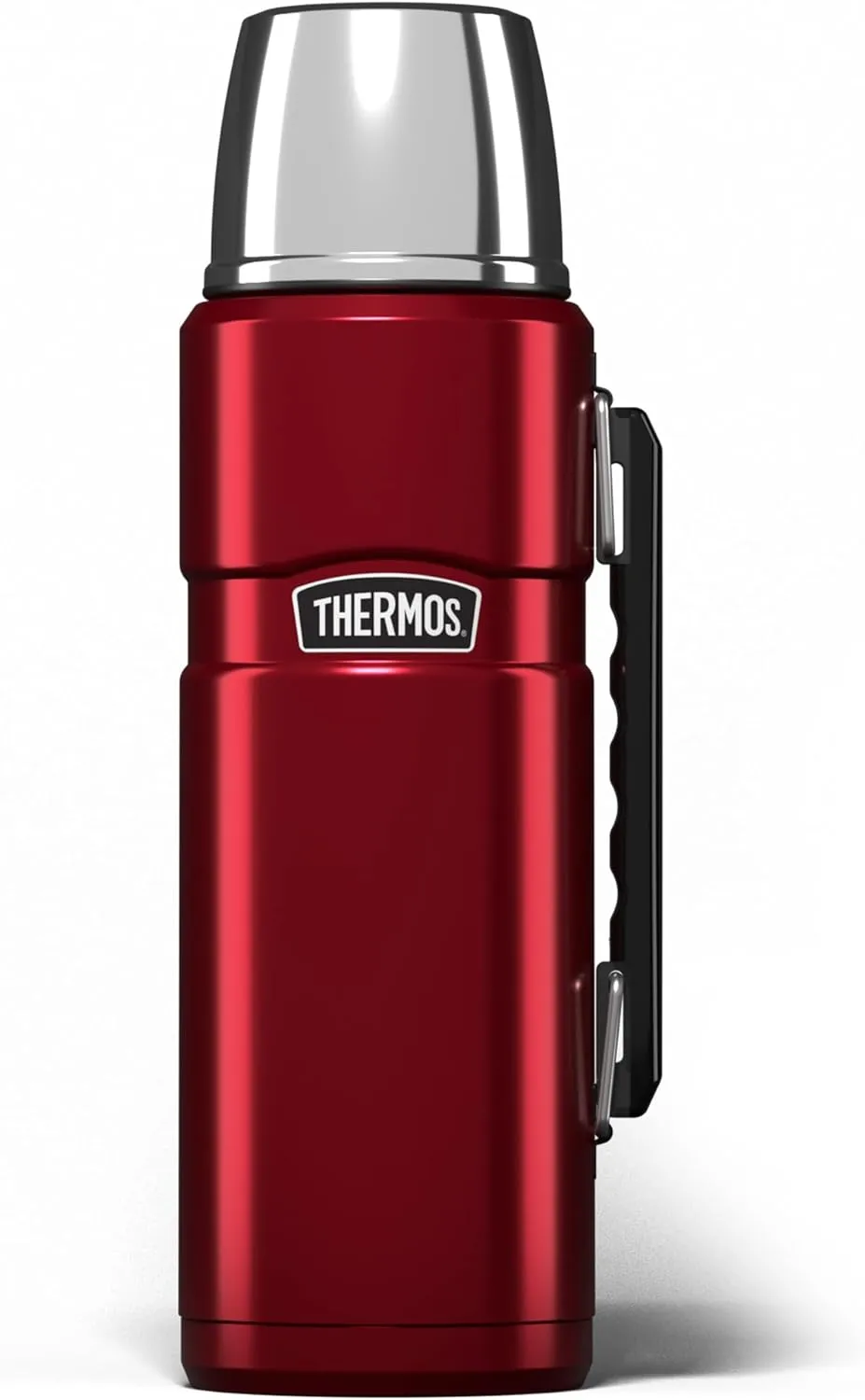 Thermos Stainless King Flask, Cranberry Red, 1.2 L 184803, Picnic Bottle